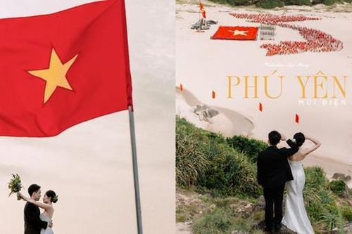 Chuyện đằng sau bộ ảnh cưới 'để đời' bên lễ thượng cờ gây sốt mạng