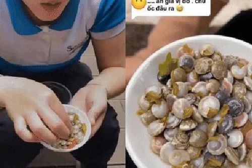 Mùa ốc lể đến, cô gái chỉ dân tình cách ăn ốc không cần dụng cụ nào cực 'ảo'