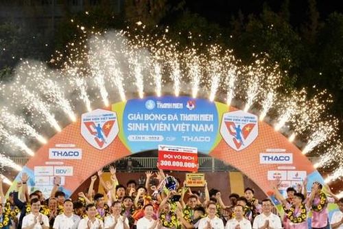 Đội trường ĐH Sư phạm Thể dục Thể thao TP. HCM vô địch Giải bóng đá Thanh niên, sinh viên Việt Nam lần II, năm 2024