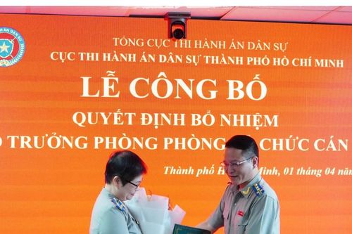 Cục THADS TP.HCM: Công bố Quyết định bổ nhiệm Phó Trưởng phòng Tổ chức cán bộ