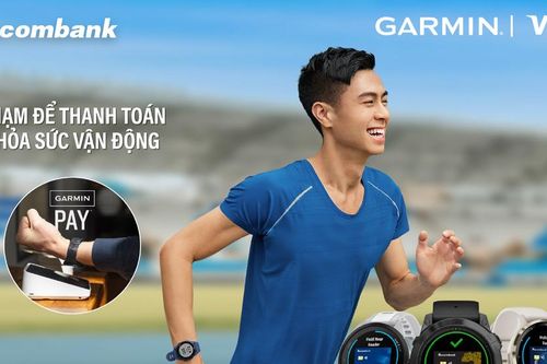 Chủ thẻ Sacombank Visa đã có thể thanh toán trên đồng hồ Garmin