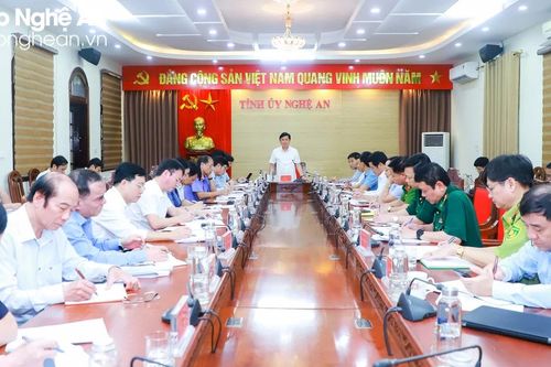 Thường trực Tỉnh ủy Nghệ An giao ban khối Nội chính