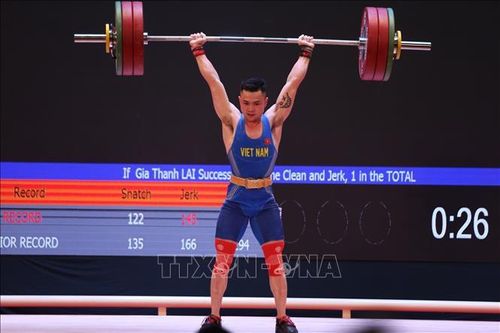 Đô cử Lại Gia Thành giành Huy chương Vàng cử giật tại Cúp Cử tạ thế giới 2024
