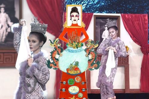 Rùng rợn với trang phục dân tộc Miss Grand Thailand, thiết kế 'Bàn Thờ' cũng chào thua