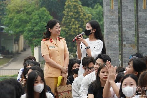 Trên 600 học sinh, sinh viên được tuyên truyền Luật Giao thông đường bộ