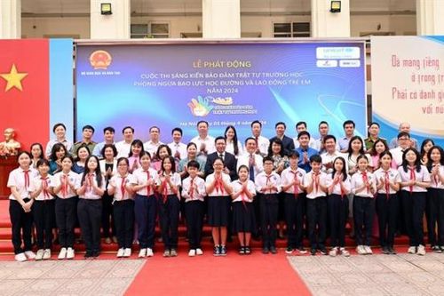 Phát động cuộc thi về phòng ngừa bạo lực học đường và lao động trẻ em
