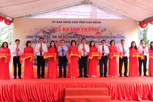 Khánh thành công trình tu bổ, tôn tạo Địa điểm lưu niệm đồng chí Hoàng Đình Giong