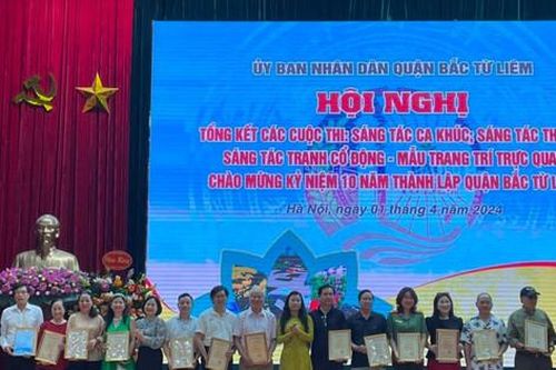 91 tác phẩm đoạt giải tại các cuộc thi về quận Bắc Từ Liêm