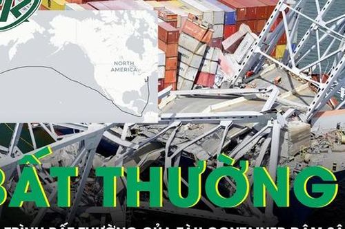 Hé lộ hải trình bất thường của tàu container đâm sập cầu ở Mỹ
