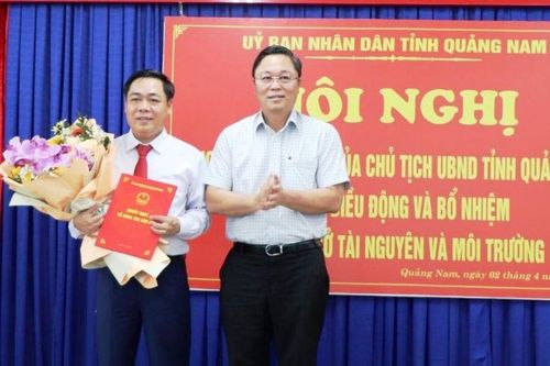 Chủ tịch UBND TP Tam Kỳ làm Giám đốc Sở Tài nguyên và Môi trường
