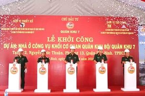 Quân khu 7: Khởi công dự án xây nhà ở công vụ