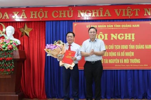 Chủ tịch TP Tam Kỳ làm Giám đốc Sở TN&MT tỉnh Quảng Nam