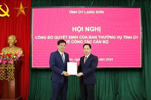 Lạng Sơn bổ nhiệm nhiều cán bộ giữ nhiều vị trí quan trọng
