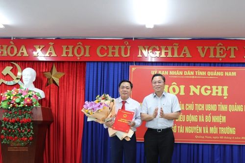 Chủ tịch TP Tam Kỳ được bổ nhiệm làm Giám đốc Sở TN&MT tỉnh Quảng Nam