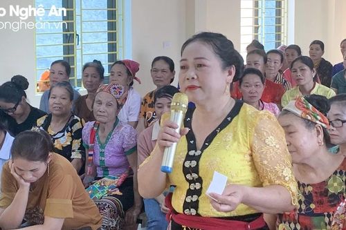 Hội Liên hiệp Phụ nữ Nghệ An đối thoại chính sách với hội viên, phụ nữ là người dân tộc thiểu số