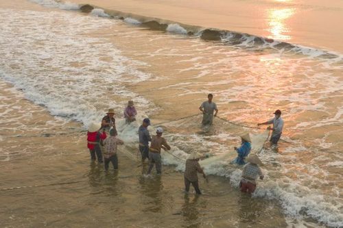 Ngư dân Nghệ An vào mùa kéo lưới rùng