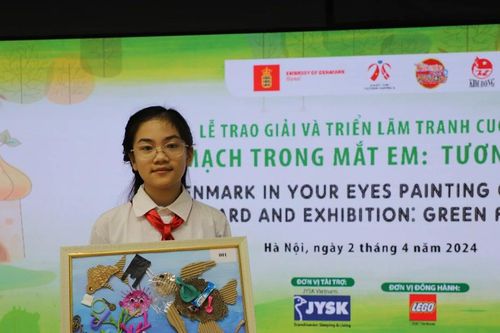 Tranh về môi trường biển đoạt Giải Đặc biệt cuộc thi 'Đan Mạch trong mắt em'