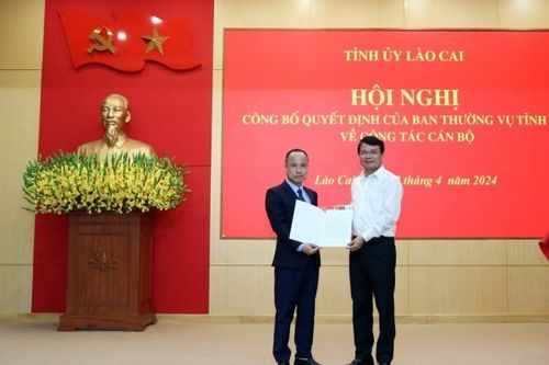Lào Cai: Công bố quyết định bổ nhiệm Chánh Văn phòng Tỉnh ủy
