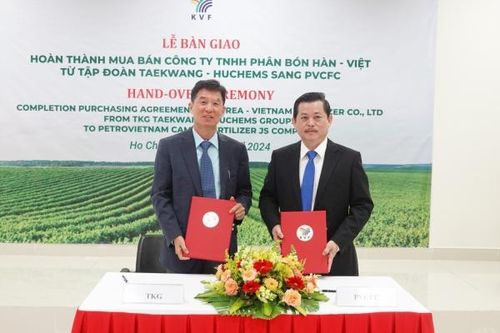 Bàn giao phân bón Hàn-Việt từ Tập đoàn Taekwang-Huchems sang Phân bón Cà Mau