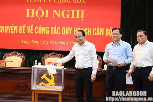 Hội nghị chuyên đề về công tác quy hoạch cán bộ