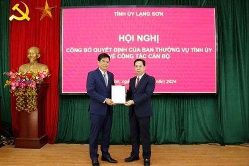 Lạng Sơn: Bổ nhiệm Bí thư Huyện ủy Bình Gia