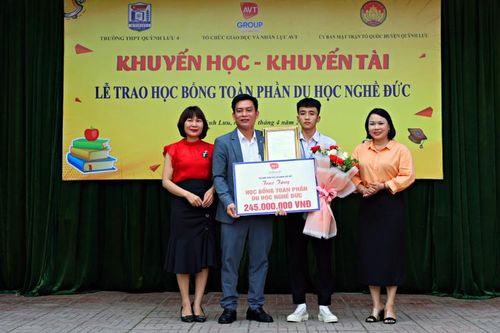 Học sinh Quỳnh Lưu, Nghệ An được nhận học bổng du học nghề Đức