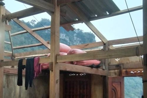 Lốc xoáy, mưa đá làm tốc mái 576 nhà dân ở Cao Bằng