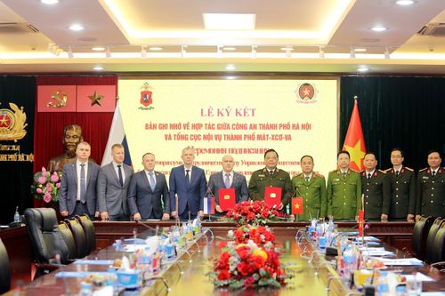 Mở ra giai đoạn phát triển mới giữa Công an thành phố Hà Nội và Tổng cục Nội vụ thành phố Mát-xcơ-va