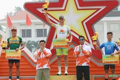 Tay đua đội Lộc Trời-An Giang về nhất chặng mở màn Cuộc đua xe đạp Cúp Truyền hình TP Hồ Chí Minh