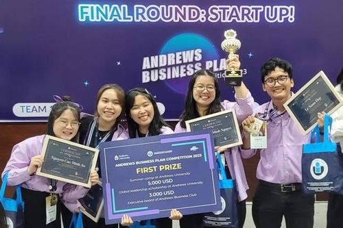 Công nghệ làm đẹp từ tổ yến giành giải Nhất cuộc thi 'Andrews Business Plan Competition 2023'