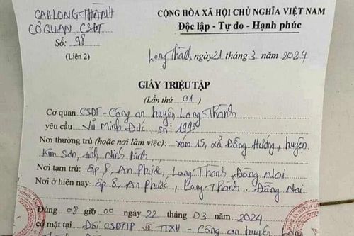Đồng Nai: Thêm 1 cán bộ Công an bị đình chỉ công tác vụ một người tử vong sau khi làm việc