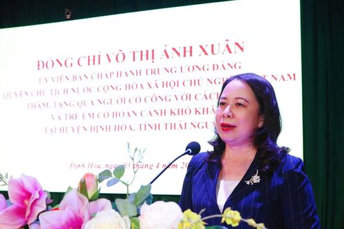 Quyền Chủ tịch nước Võ Thị Ánh Xuân làm việc tại Định Hóa, Thái Nguyên