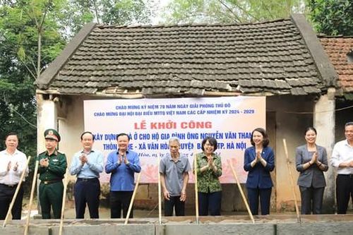 Hà Nội khởi công xây, sửa chữa 725 nhà ở cho hộ nghèo, cận nghèo