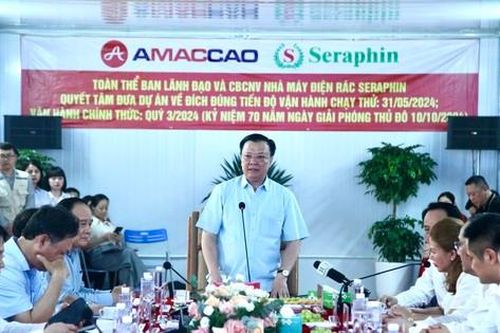 Sắp vận hành nhà máy điện rác ở Hà Nội