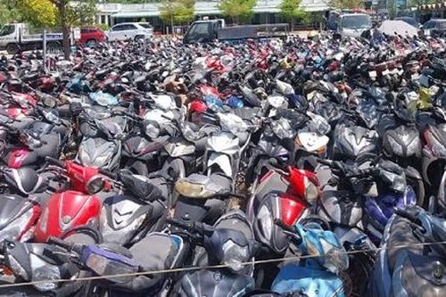 Chủ sở hữu 'bỏ rơi' hàng trăm xe máy vi phạm tại Công an thành phố Vũng Tàu