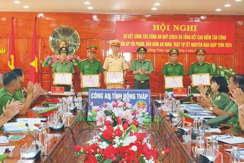 Công an tỉnh tổng kết cao điểm tấn công, trấn áp tội phạm