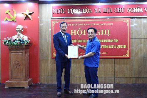 Sở Giao thông Vận tải Lạng Sơn có tân Phó Giám đốc