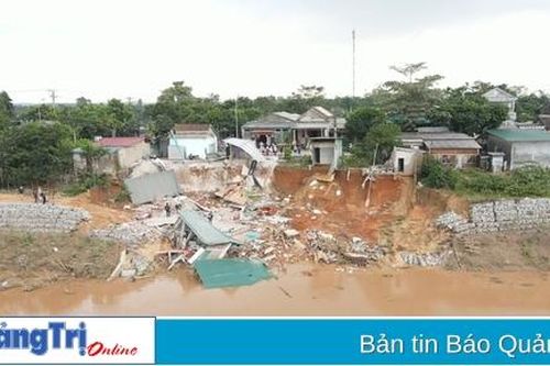 Gần 94 tỉ đồng xây lắp kè chống sạt lở bờ sông Thạch Hãn