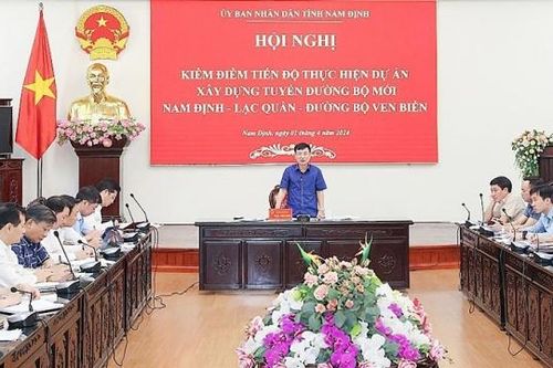 Đảm bảo tiến độ Dự án xây dựng tuyến đường bộ mới Nam Định – Lạc Quần – Đường bộ ven biển