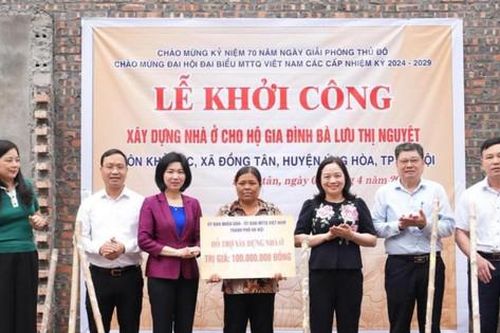 Ứng Hòa: Hỗ trợ xây dựng, sửa chữa nhà ở cho 37 hộ nghèo, cận nghèo