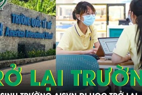 Học sinh Trường Quốc tế Mỹ Việt Nam đi học trở lại từ hôm nay