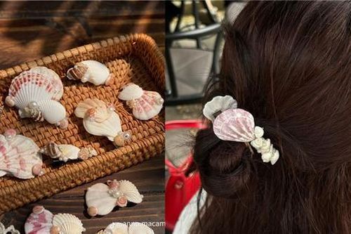 Bắt trend mùa Hè: Kẹp tóc hoa sứ chưa hết hot, kẹp vỏ sò đã chuẩn bị 'soán ngôi'