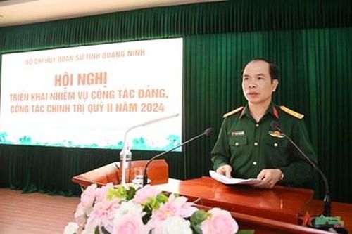 Bộ CHQS tỉnh Quảng Ninh: Triển khai nhiệm vụ công tác Đảng, công tác chính trị quý II năm 2024