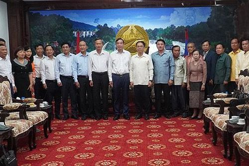 Lãnh đạo thành phố Đà Nẵng chúc Tết Bunpimay 2024 tại tỉnh Salavane