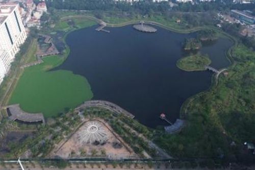 Xót xa công viên hồ điều hòa Phùng Khoang bỏ hoang