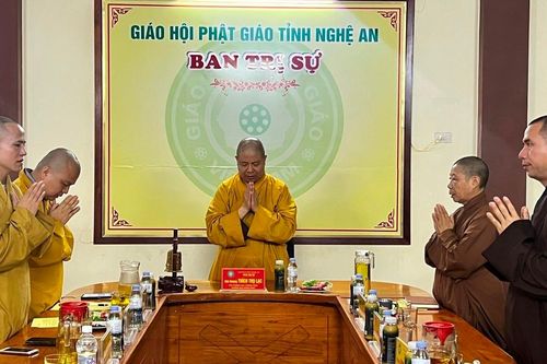 Nghệ An: Ban Trị sự GHPGVN tỉnh họp, thảo luận các hoạt động Phật sự quý II-2024