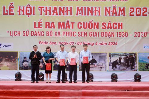 Ra mắt cuốn sách Lịch sử Đảng bộ xã Phúc Sen, giai đoạn 1930 - 2020