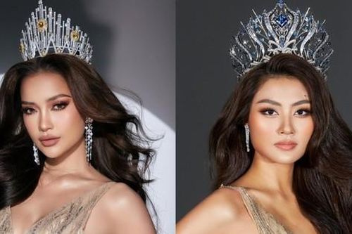 Hoa hậu Xuân Hạnh mặc lại váy của đàn chị Ngọc Châu, thần thái có vượt trội?