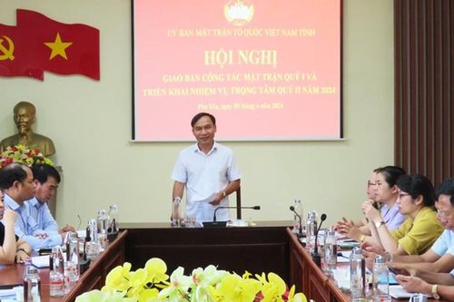 Phú Yên: Giao ban công tác mặt trận quý I và triển khai nhiệm vụ trọng tâm quý II