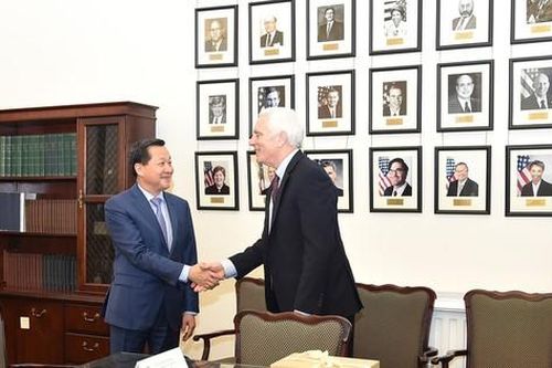 Phó Thủ tướng Lê Minh Khái tiếp xúc với chính giới Hoa Kỳ